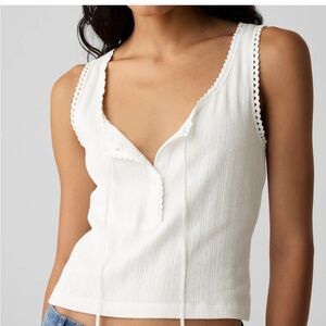 NWT Doen x Gap  White Lois Tank